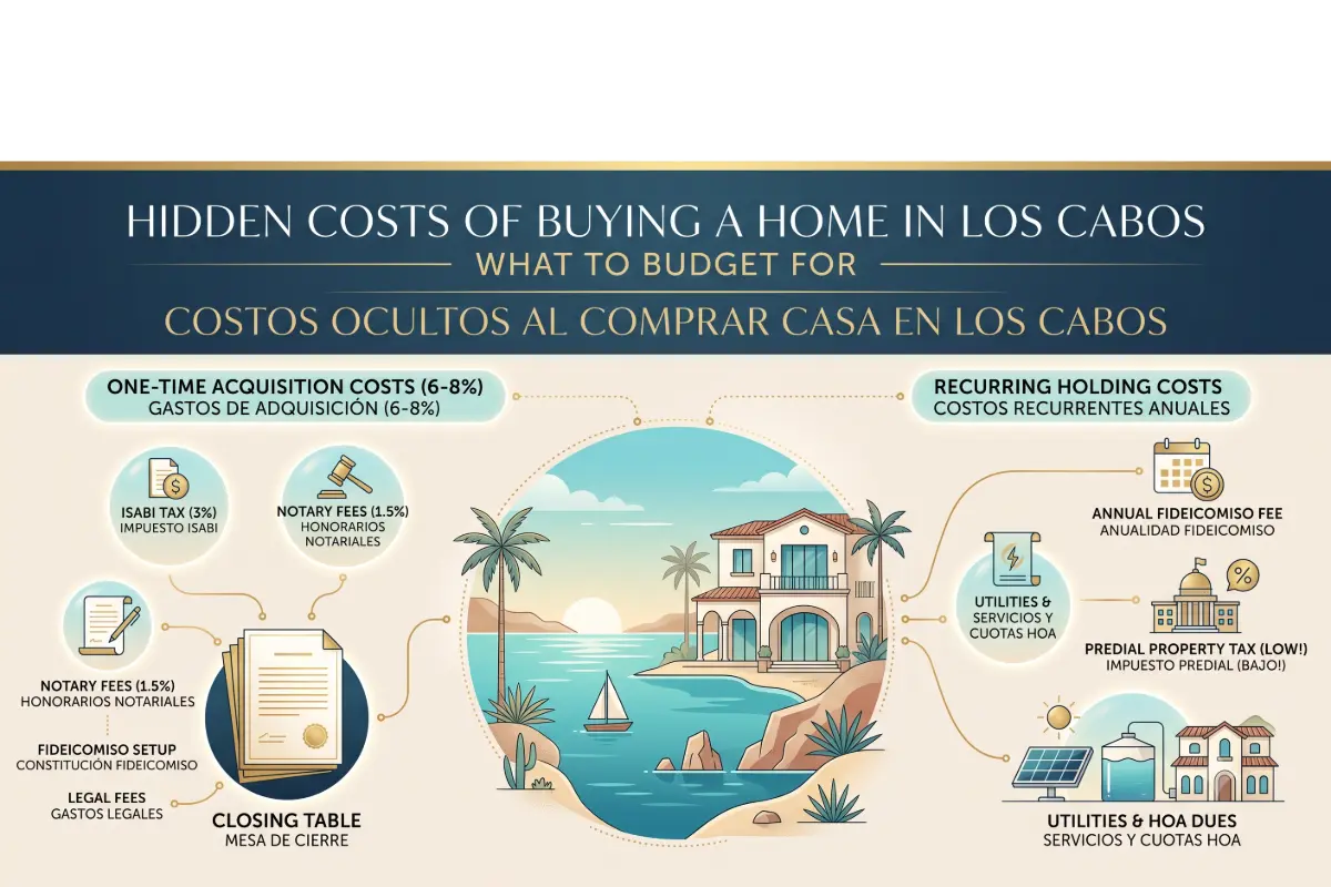 Costos Ocultos al Comprar Casa en Los Cabos: Guía de Presupuesto 2026