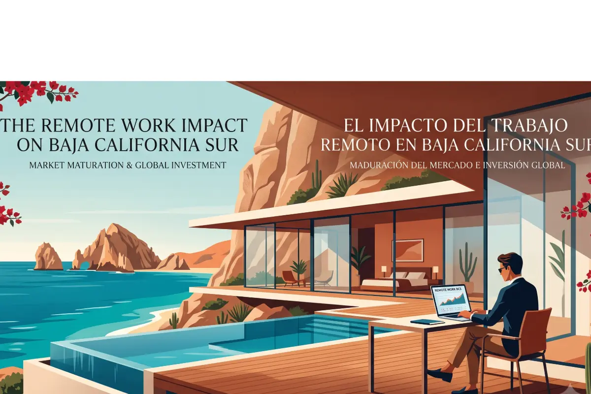 El impacto del trabajo remoto en el mercado inmobiliario de Baja California Sur: Guía y análisis 2026
